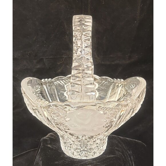 Vintage Anna Hutte Bleikristall 24% Lead Crystal Basked - Picture 1 of 12